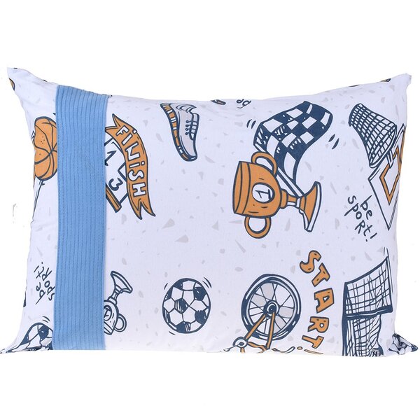 Jogo De Fronha Infantil Solteiro Malha 100% Algodão