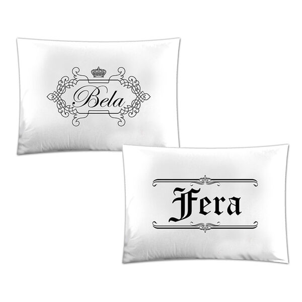 Jogo De Fronhas Divertidas 2 Peças Vivaldi Branco Un