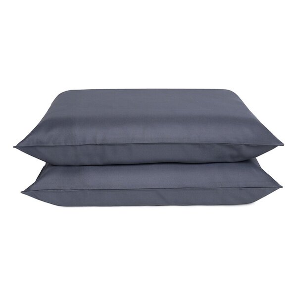 Jogo De Fronhas Percal 180 Fios Altenburg Cinza Escuro Sem Ab