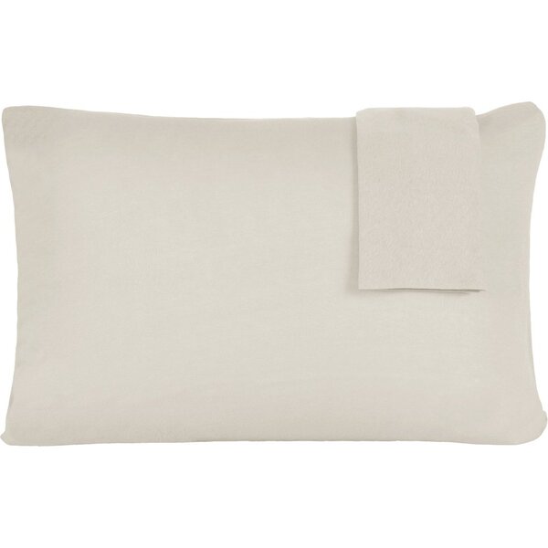 Jogo De Fronhas Serena Malha 100% Algodão 50x70cm Pérola