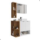 Jogo De Gabinete E Espelheira Toulon Branco Naturalle