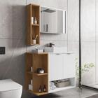 Jogo De Gabinete E Espelheira Toulon Branco Naturalle