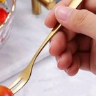 Jogo De Garfos Para Petiscos Em Aço Inox 12 Peças Mini Garfin