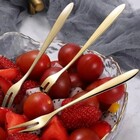 Jogo De Garfos Para Petiscos Em Aço Inox 12 Peças Mini Garfin