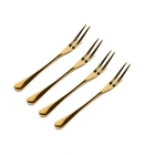 Jogo De Garfos Para Petiscos Em Aço Inox 4 Peças Mini Garfinh