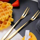 Jogo De Garfos Para Petiscos Em Aço Inox 4 Peças Mini Garfinh