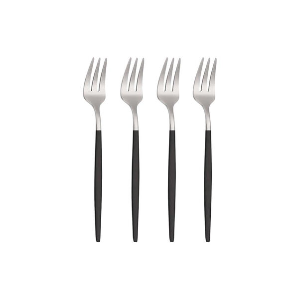 Jogo De Garfos Sobremesa Haus Dublin 4 Peças Preto