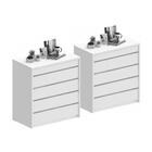 Jogo De Gaveteiros Hamish Branco