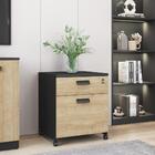 Jogo De Gaveteiros Londres Natura/preto