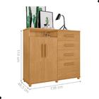 Jogo De Guarda Roupa E Cômoda Itabatã Naturalle