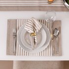 Jogo De Guardanapos 2 Peças Fio Tinto Stripes Taupe