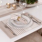 Jogo De Guardanapos 2 Peças Fio Tinto Stripes Taupe