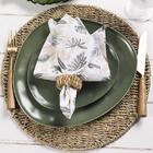 Jogo De Guardanapos Copa Cia Home 40x40cm 4 Peças Folhas