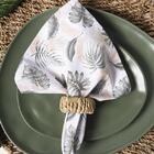 Jogo De Guardanapos Copa Cia Home 40x40cm 4 Peças Folhas