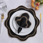 Jogo De Guardanapos Sousplat Americano 12 Peças Bordado Decor