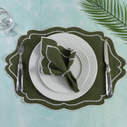 Jogo De Guardanapos Sousplat Americano 12 Peças Bordado Decor