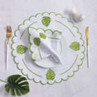 Jogo De Guardanapos Sousplat Americano 12 Peças Bordado Decor