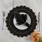 Jogo De Guardanapos Sousplat Americano 12 Peças Bordado Decor