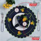 Jogo De Guardanapos Sousplat Americano 12 Peças Bordado Decor