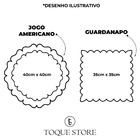 Jogo De Guardanapos Sousplat Americano 12 Peças Bordado Decor