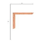 Jogo De Guarnição Para Porta 3 Peças 213cmx110cmx6cm Esel Nat