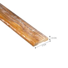 Jogo De Guarnição Para Porta Cumaru Boleada Comercial 1,5x7 Cm