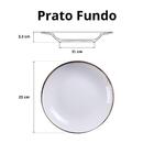 Jogo De Jantar Canyon Porcelana Decorada 20 Peças Tramontina