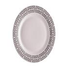 Jogo De Jantar De Porcelana Egypt Preto E Branco 16 Peças - L