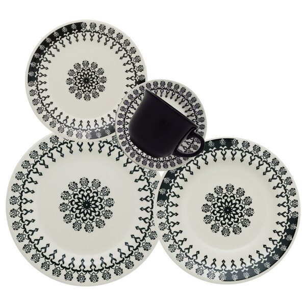 Jogo De Jantar Donna Folk 30 Peças Oxford® Cerâmica