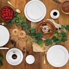 Jogo De Jantar E Chá Porcelana 30 Peças Com Pratos Rasos E Fu