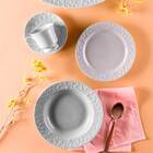 Jogo De Jantar E Chá Porcelana 30 Peças Com Pratos Rasos E Fu