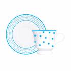 Jogo De Jantar E Chá Porcelana 30 Peças Com Pratos Rasos E Fu