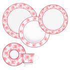 Jogo De Jantar E Chá Porcelana 30 Peças Com Pratos Rasos E Fu