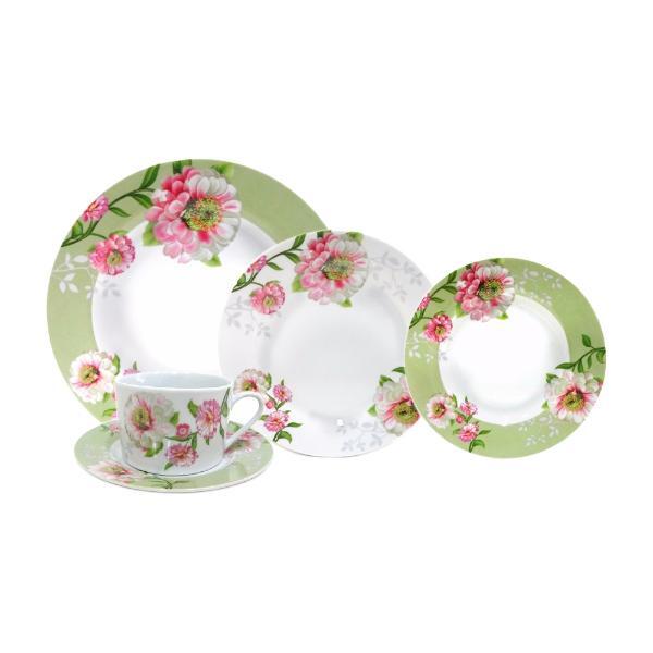 Jogo De Jantar Em Porcelana Casambiente Gardenia 20 Peças