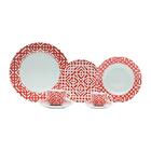 Jogo De Jantar Em Porcelana Lyor Coral Mail Box 42 Peças