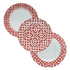 Jogo De Jantar Em Porcelana Lyor Coral Mail Box 42 Peças