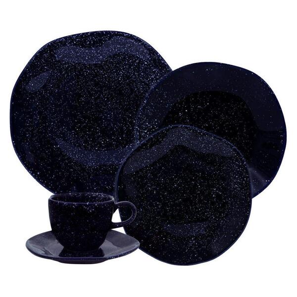 Jogo De Jantar Em Porcelana Ryo Com 30 Peças Oxford Safira