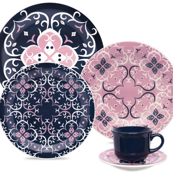 Jogo De Jantar Floreal Hana 10 Peças Oxford® Cerâmica