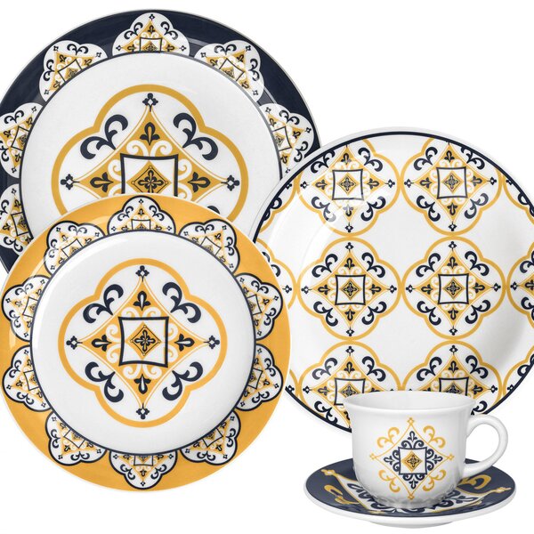 Jogo De Jantar Floreal São Luis 30 Peças Oxford® Cerâmica