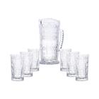 Jogo De Jarra Com 6 Copos Wolff Starry 7 Peças