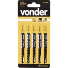 Jogo De Lâminas Para Serra Tico Tico 100 Mm 6 Dentes Com 05 P