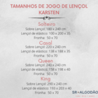 Jogo De Lençol 150 Fios Elise Karsten - Casal