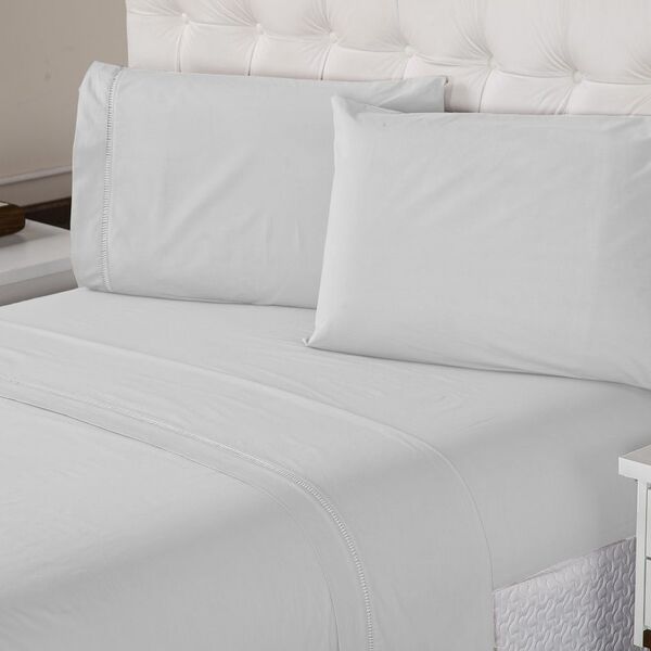 Jogo De Lençol 400 Fios Suave Feito Algodão King 3 Peças Bran