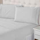 Jogo De Lençol 400 Fios Suave Feito Algodão Queen 4 Peças Bra