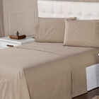 Jogo De Lençol 400 Fios Suave Feito Queen 3 Peças Marfim Casa