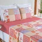 Jogo De Lençol Ayla Queen 4 Peças Microfibra Estampada - Petr