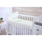 Jogo De Lençol Berço Americano Ponto Palito Verde 3 Peças