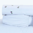 Jogo De Lençol Bordado Queen Branco 200 Fios 100% Algodão 4 P