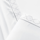 Jogo De Lençol Bordado Titanium Padrão 4 Peças Barato - Branc