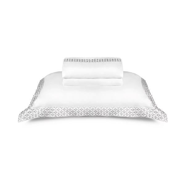 Jogo De Lençol By The Bed The Carnegie 300 Fios King Bordado